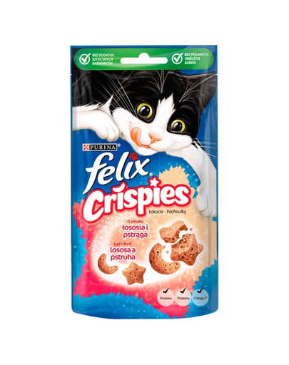FELIX Crispies Losos a Pstruh 8x45 g