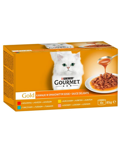 GOURMET Gold Sauce Delights mix príchutí v omáčke 48x85g