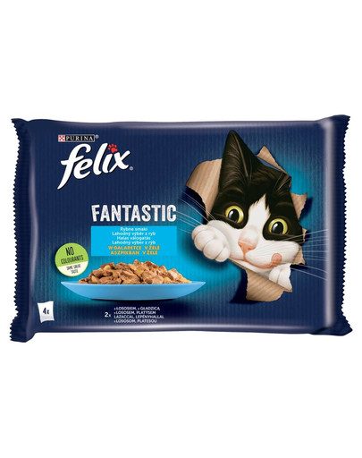 FELIX FANTASTIC Rybí výber v želé 48 x 85g