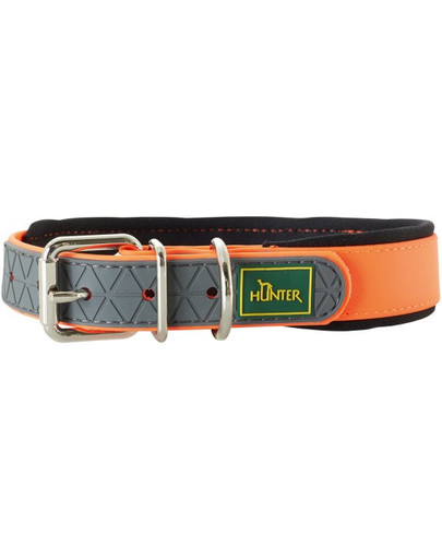 HUNTER Convenience Comfort obojok veľkosť S-M (45) 32-40 / 2cm neónový oranžový