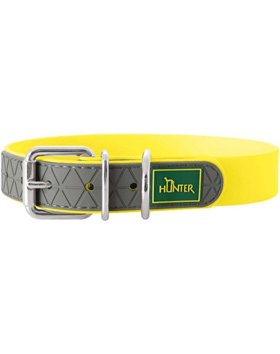 HUNTER Convenience obojok veľkosť M-L (55) 42-50 / 2,5cm neónový žltý
