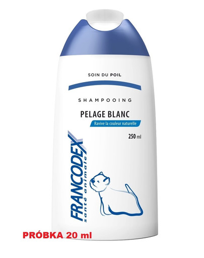FRANCODEX Šampón na bielu srsť 20ml