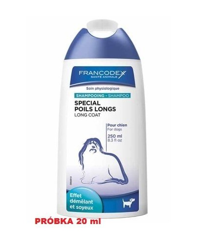 FRANCODEX Šampón pre dlhosrstých psov 20ml