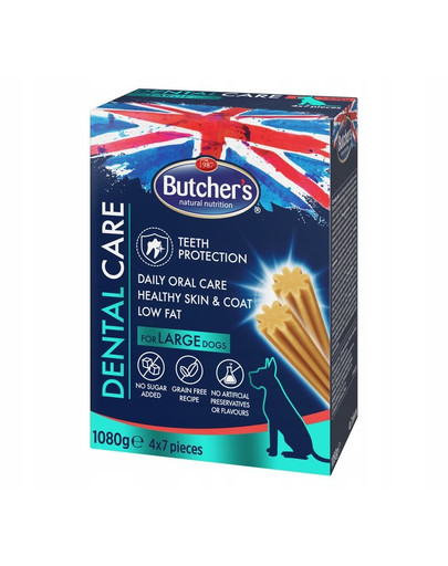 BUTCHER'S Dental Care for Large Dogs  4x270g
