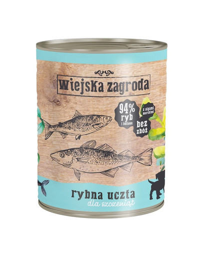 WIEJSKA ZAGRODA Rybie hody pre šteniatka 800 g
