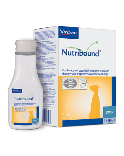 VIRBAC Nutribound Perorálny roztok pre psov v rekonvalescencii 3 x 150 ml