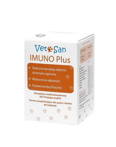 VETOSAN IMUNO Plus Vitamínový komplex pre psov a mačky 60 tabliet