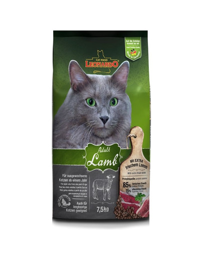 E-shop LEONARDO Adult Granule pre mačky Jahňacie mäso & ryža 7,5 kg