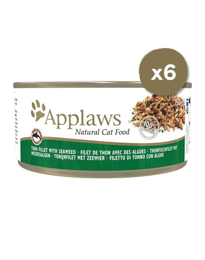 APPLAWS Cat Tin 6 x 156 g tuniak a riasy