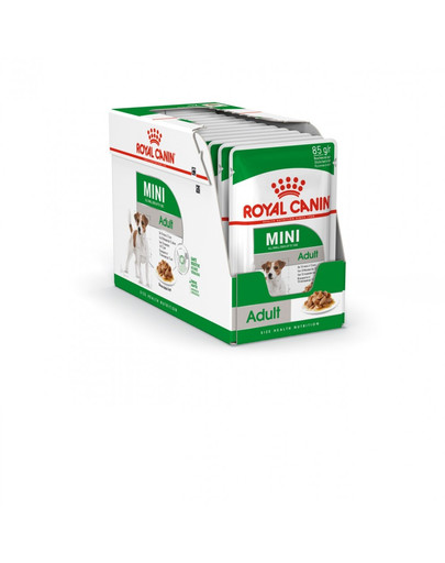 ROYAL CANIN Mini Adult 8 kg + kapsičky Mini adult 12x85 g
