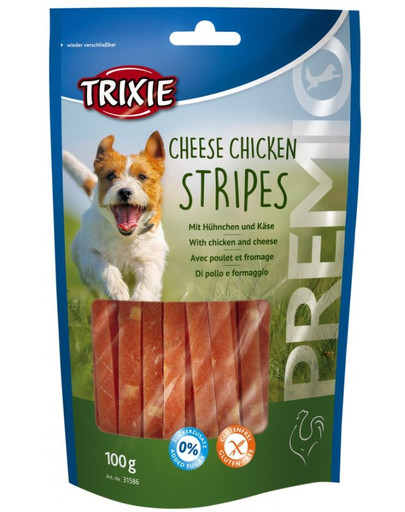TRIXIE snack premio kuracie pásky so syrom 100 g