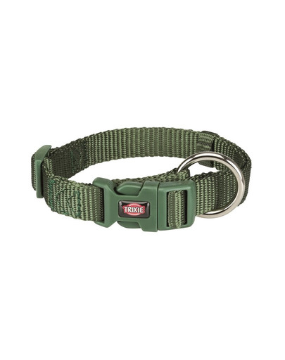 TRIXIE Obojok Premium, M–L: 35–55 cm/20 mm, tmavozelený