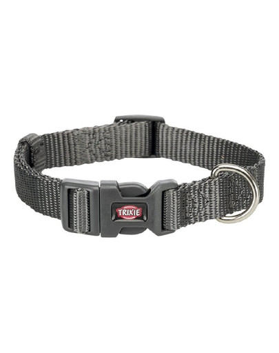 TRIXIE obojok Premium, L–XL: 40–65 cm/25 mm, grey