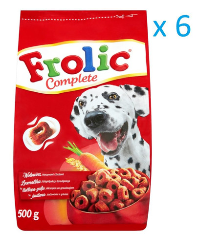 Frolic hovězí a zelenina + cereálie 6 x 2 kg