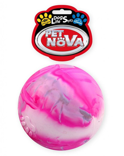 PET NOVA DOG LIFE STYLE Plná guľa, plávajúca, veľkosť 8 cm, viacfarebná aróma vanilky