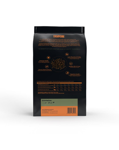 COUNTRY&NATURE Granule pre psov Morčacie mäso so zeleninou 14 kg