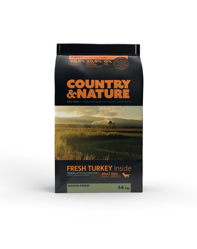 COUNTRY&NATURE Granule pre psov Morčacie mäso so zeleninou 14 kg