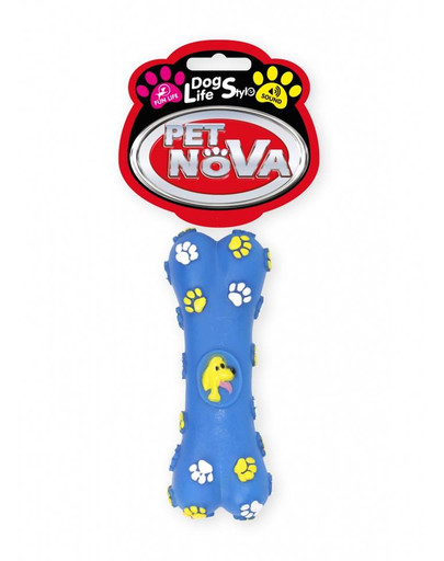 E-shop PET NOVA DOG LIFE STYLE Hračka v tvare kosti pre psov, 15cm, modrá