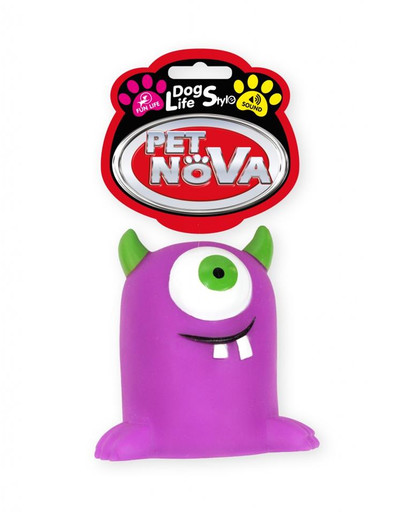 PET NOVA DOG LIFE STYLE  Hračka Monster 10cm, fialová