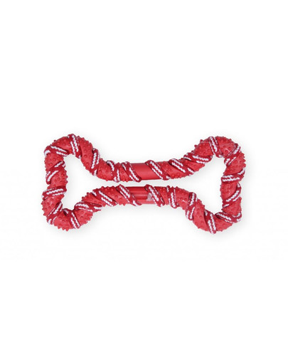 PET NOVA DOG LIFE STYLE Psie lano, kosť 20 cm, červená, vôňa mäty