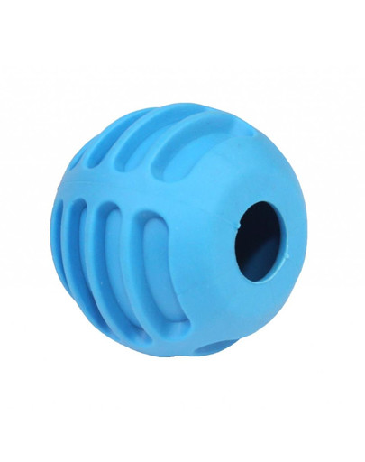 PET NOVA DOG LIFE STYLE Loptička s pamlskami, 6 cm, modrá, vôňa hovädzieho mäsa