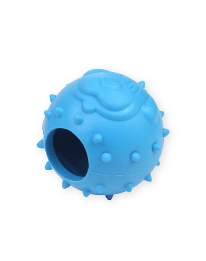 PET NOVA DOG LIFE STYLE Loptička s pamlskami, 6,5 cm, modrá, mätová vôňa