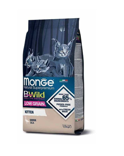 MONGE BWild Cat Kitten Hus 1,5 kg