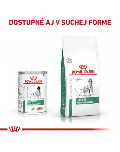 ROYAL CANIN Veterinary Health Nutrition Dog Satiety Can 410g x 12