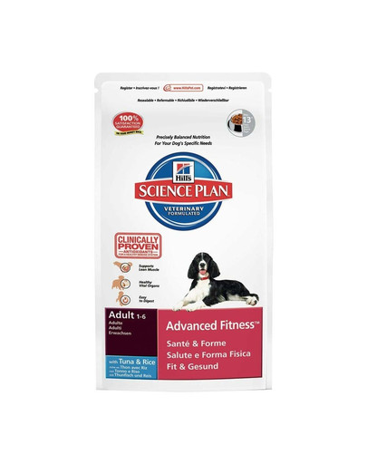 HILL'S Science Plan Canine Adult Advanced Fitness Tuna & Rice 12 kg