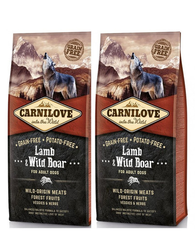 CARNILOVE Adult jahňacie a diviačie 24 kg (2 x 12 kg)