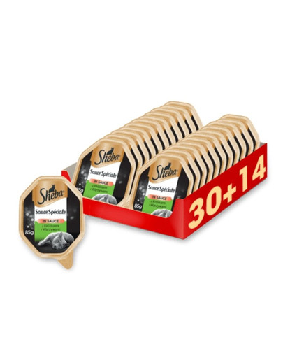 SHEBA Sauce Speciale s králikom a zeleninou 44 x 85 g (30 + 14 zdarma)