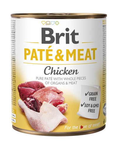 BRIT Pate & Meat chicken 800 g