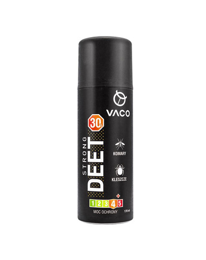 VACO VACO STRONG proti kliešťom, komárom a čiernym muškám DEET 30% + Citrodiol 170 ml