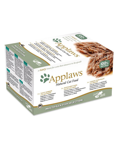 APPLAWS Cat Pot Multipack 8 x 60 g Fish Selection