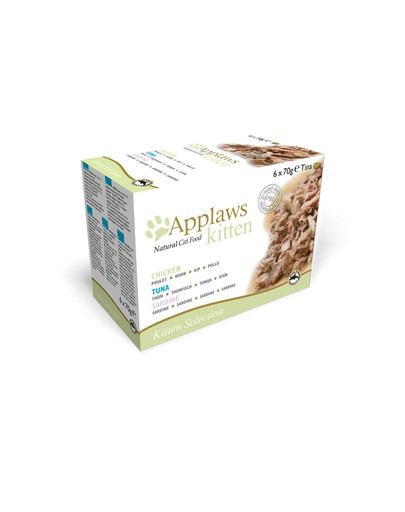 APPLAWS Cat Tin Multipack Kitten Selection 4x(6x70g)
