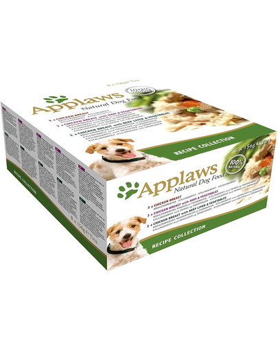 APPLAWS Dog Multipack 4 x 8x156g Recipe Selection