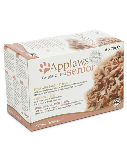 APPLAWS Cat Tin Multipack 4x(6x70g) Senior Selection