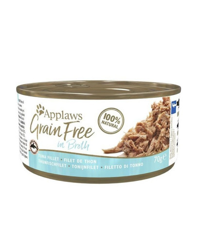 APPLAWS Cat Tin Grain Free Tuna in Broth 12x(6x70g)
