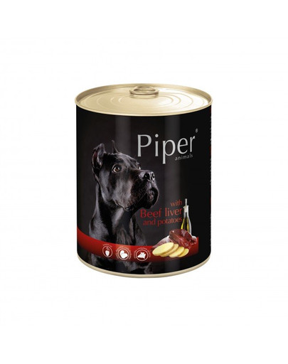 DOLINA NOTECI PIPER pre dospelých psov s hovädzou pečeňou a zemiakmi 800g