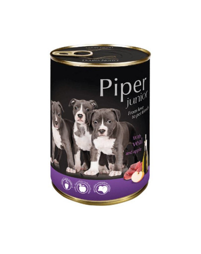 DOLINA NOTECI PIPER Junior pre šteňatá s teľacím mäsom a jablkom 400 g
