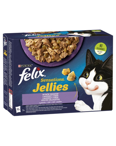 FELIX Sensations Jellies Krmivo pre mačky v želé 12x85g