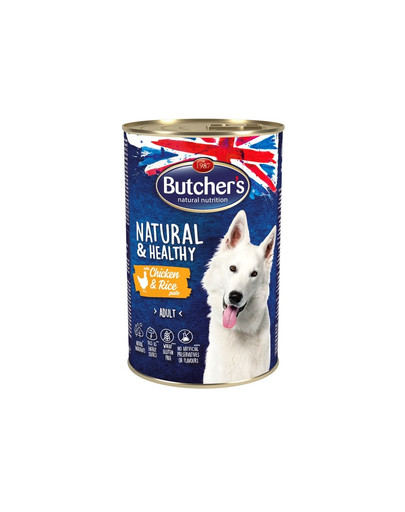 BUTCHER'S Natural&Healthy Dog kuracie s ryžou Paté 1200 g