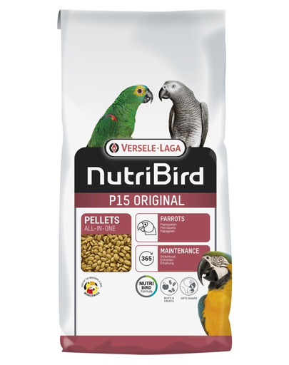 VERSELE-LAGA NutriBird P15 Original -- granule pre veľké papagáje 10 kg