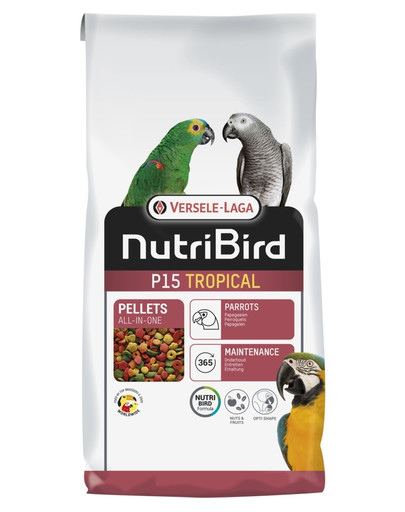 VERSELE-LAGA NutriBird P15 Tropical - granule pre veľké papagáje 10 kg