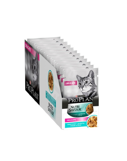 PURINA PRO PLAN Delicate Ryba 26 x 85 g pre mačky s citlivým tráviacim systémom