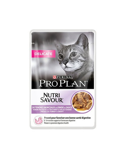PURINA PRO PLAN Delicate morčacie mäso 26 x 85 g pre mačky s citlivým tráviacim systémom