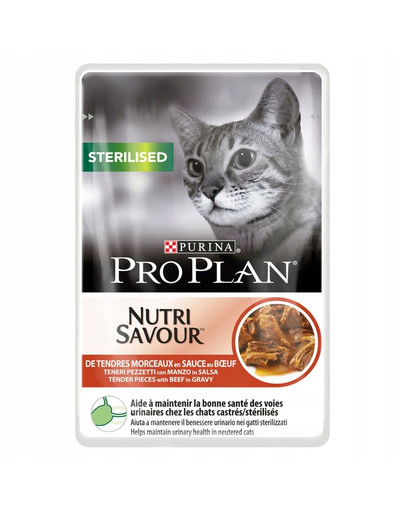 PURINA PRO PLAN Sterilised hovädzie mäso 26 x 85 g pre kastrované mačky