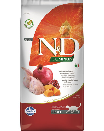 FARMINA N&D Pumpkin Cat quail & pomegranate 5 kg