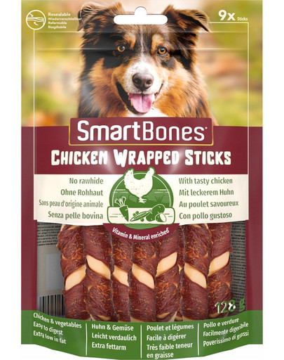 SmartBones Kuracie zavinovacie tyčinky mini 9 ks