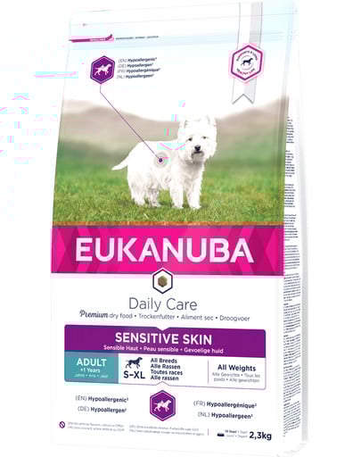 EUKANUBA Daily Care Adult Sensitive Skin All Breeds 2.3 kg